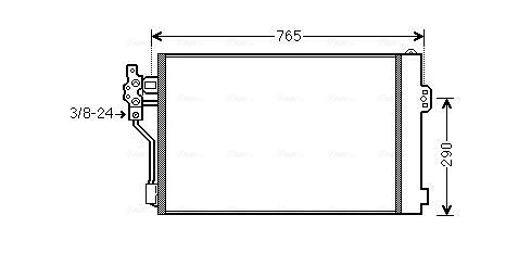 Condenser, air conditioning ** CLEVER FIT ** MSA5484D