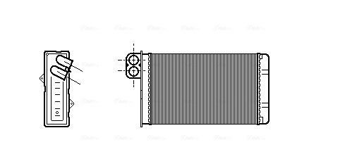 Heat Exchanger, interior heating PE6233