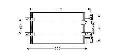 Condenser, air conditioning ** CLEVER FIT ** RTA5451