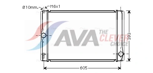 Radiator, engine cooling TOA2400