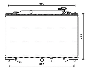Radiator, engine cooling MZ2270