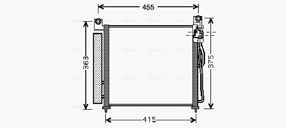Condenser, air conditioning KA5065D