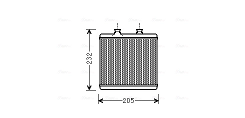 Heat Exchanger, interior heating MS6472