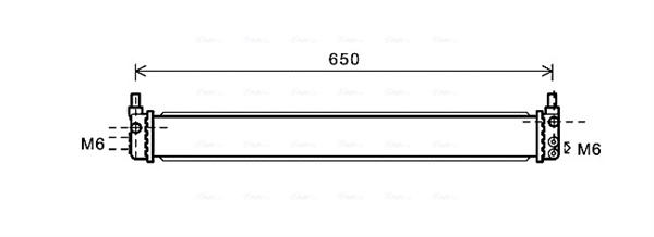 Radiator, engine cooling TO2602