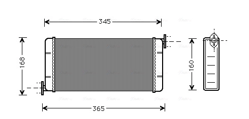 Heat Exchanger, interior heating MSA6109