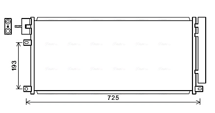 Condenser, air conditioning OL5634D