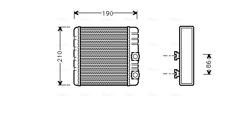 Heat Exchanger, interior heating BWA6211
