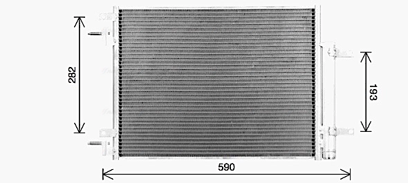 Condenser, air conditioning OL5735D