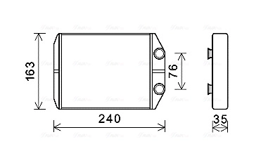 Heat Exchanger, interior heating DAA6014