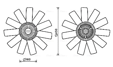 Fan, engine cooling RTF558