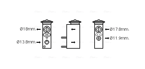 Expansion Valve, air conditioning MS1599