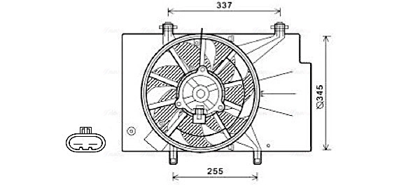 Fan, engine cooling FD7557