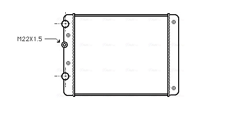 Radiator, engine cooling VN2129