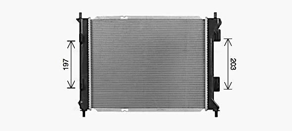 Radiator, engine cooling KA2327