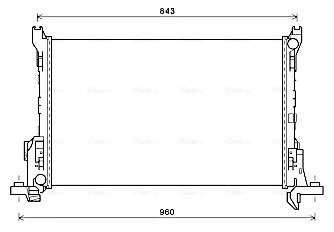Radiator, engine cooling RT2625
