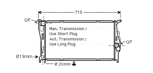 Radiator, engine cooling ** CLEVER FIT ** BWA2293