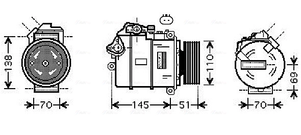 Compressor, air conditioning BWAK384