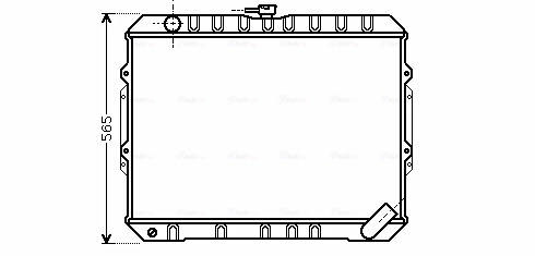 Radiator, engine cooling MT2187