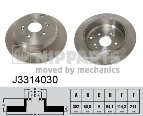 Brake Disc J3314030