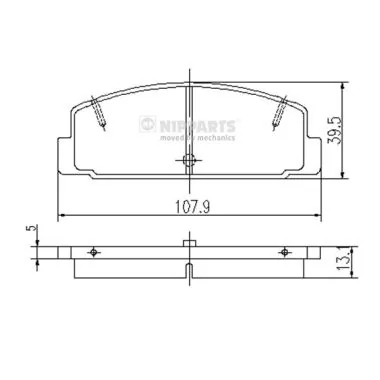 Brake Pad Set, disc brake J3613002