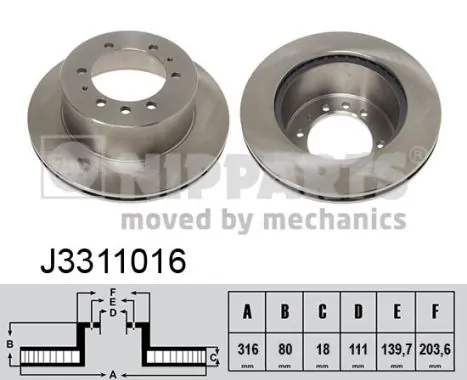 Brake Disc J3311016
