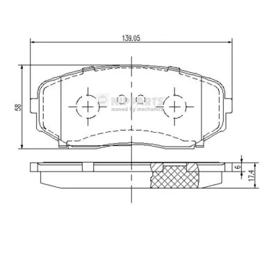 Brake Pad Set, disc brake N3603070