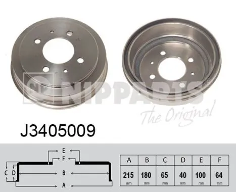 Brake Drum J3405009