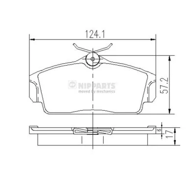 Brake Pad Set, disc brake J3601068