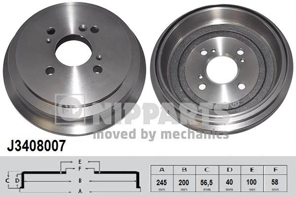 Brake Drum J3408007