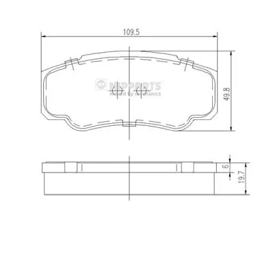 Brake Pad Set, disc brake N3611052