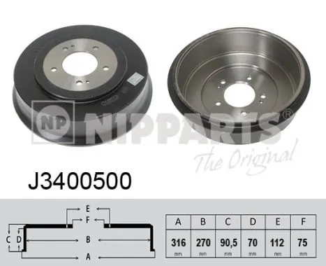 Brake Drum J3400500