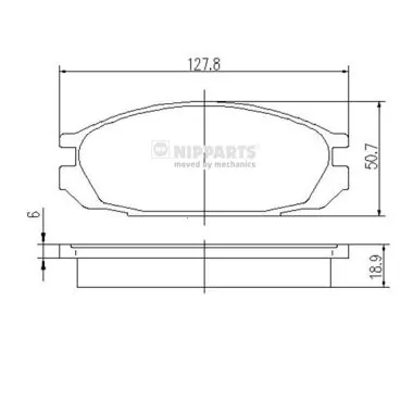Brake Pad Set, disc brake J3611032