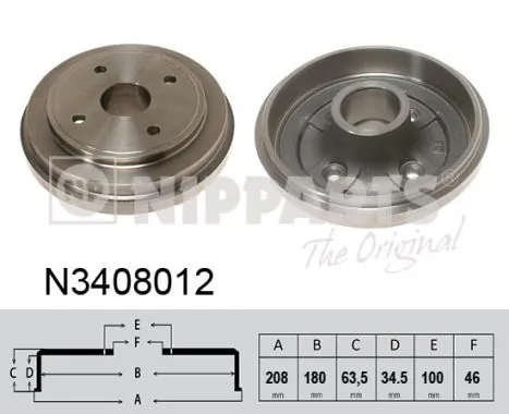 Brake Drum N3408012