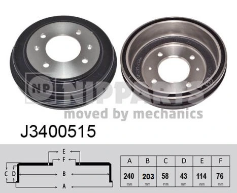 Brake Drum J3400515