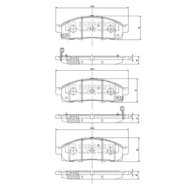 Brake Pad Set, disc brake N3601101