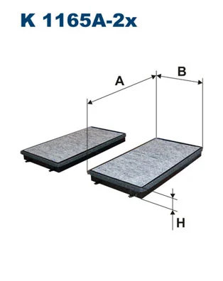Filter, cabin air K 1165A-2x