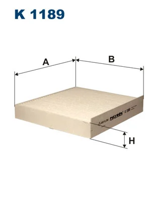Filter, cabin air K 1189