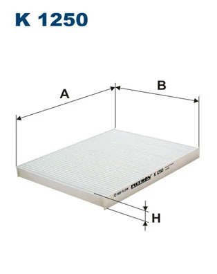 Filter, cabin air K 1250