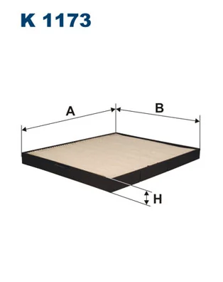 Filter, cabin air K 1173