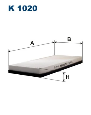 Filter, cabin air K 1020