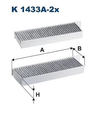Filter, cabin air K 1433A-2x