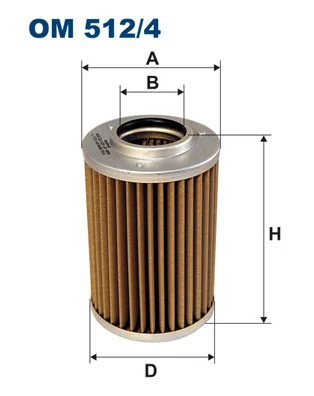 Hydraulic Filter, automatic transmission OM 512/4
