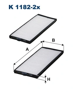 Filter, cabin air K 1182-2x