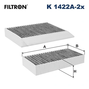 Filter, cabin air K 1422A-2x