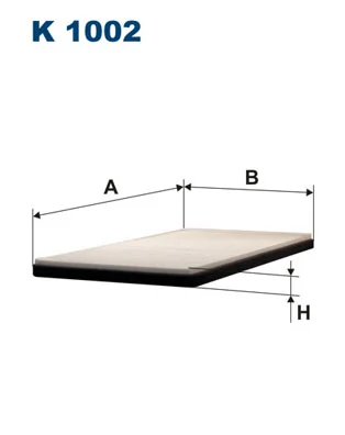 Filter, cabin air K 1002