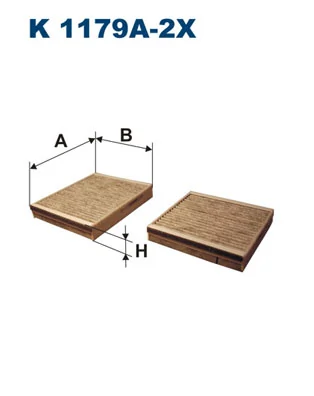 Filter, cabin air K 1179A-2x