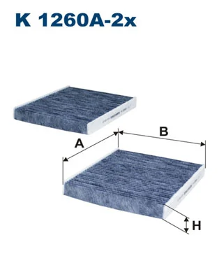 Filter, cabin air K 1260A-2x