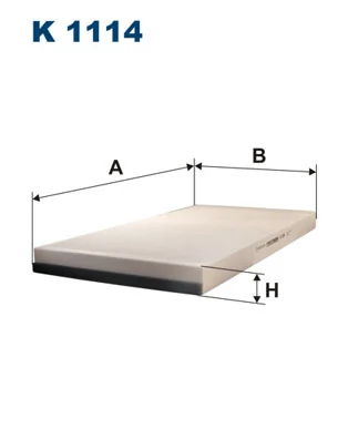 Filter, cabin air K 1114