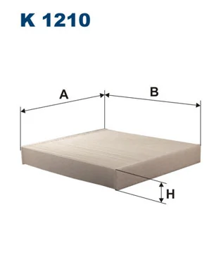 Filter, cabin air K 1210