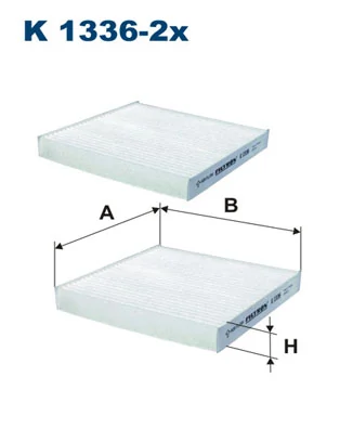 Filter, cabin air K 1336-2x